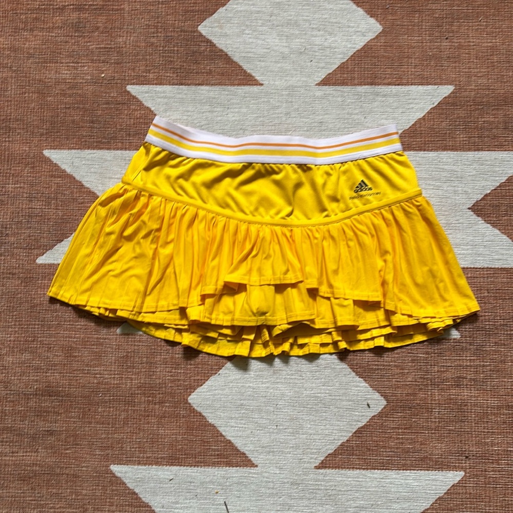 Adidas by Stella McCartney Yellow Ruffled Tennis Skirt
